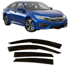 2016-2021 Honda Civic Sedan Tape-on Rain Guards Window Visor Deflectors New. Price: $93.48.