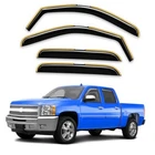 In-channel Window Rain Guards Fit For 2007-2013 Silverado/ Sierra Crew Cab New. Price: $65.51.