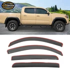In-channel Window Visor Fits 16-23 Toyota Tacoma Double Cab Rain Guard Shade New. Price: $27.78.