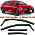 Rain Guards Vent Visors Shade For 2020-2026 Toyota Corolla New. Price: $62.99.