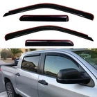 In-channel Smoke Window Visor Rain Guard For 2007-2021 Toyota Tundra Crewmax Cab New. Price: $42.97.