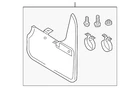 Genuine Audi Splash Guard Kit 8W5-075-111-A New. Price: $76.15.