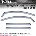 Wellvisors For Toyota Corolla Hatchback 2019-2026 Window In-channel New. Price: $94.99.