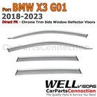 Wellvisors For Bmw G01 X3 2018-2024 Window Deflector Guards Chrome Trim New. Price: $121.99.
