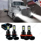 For Kenworth T680 T880 2013-2019 -4PCS Led Headlight Kit Bulbs High / Low Beam New. Price: $26.05.