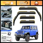 In-channel Window Rain Guards For Jeep Wrangler Jl & Gladiator 2018-2026, 4 Pcs New. Price: $195.99.