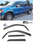 In-channel Window Visors Side Rain Guard Deflectors 09-14 Ford F150 Crew Cab New. Price: $34.99.