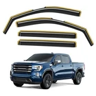 In-channel Window Rain Guards 2020-2026 Silverado/sierra 2500HD/3500HD Crew Cab New. Price: $76.65.