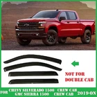 For Chevy Silverado/gmc Sierra 1500 Crew Cab 2019-2026 Window Visors Rain Guards New. Price: $42.34.