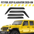 Rain Guards Vent Visors Shade For 2020-2026 Jeep Gladiator New. Price: $47.24.