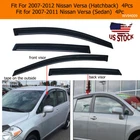 Tape-on Smoke Window Vent Visor Side Deflector For 2007-2011 Nissan Versa New. Price: $42.95.