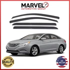 For Hyundai Sonata 2011-2014 Black Window Vent Visor Rain Guard Deflectors New. Price: $31.90.