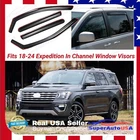 Fits 2018-24 Ford Expedition In-channel Vent Window Visors Rain Guard Deflectors New. Price: $46.79.