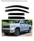 Rain Guards Vent Visors Shade For 2007-2021 Toyota Tundra Crewmax New. Price: $14.99.