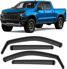 In-channel Rain Guards Fit 2019-2024 Silverado/sierra 1500 Crew Cab, Black New. Price: $85.98.