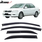 Fits 02-07 Mitsubishi Lancer Mugen Style Acrylic Window Visors 4PC Rain Guard New. Price: $30.09.