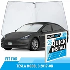 Front Auto Windshield Cover Car Sun Shade For 2017-2026 Tesla Model 3 New. Price: $27.29.