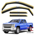 In-channel Rain Guards Fit For 2014-2018 Silverado/gmc Sierra Double Cab New. Price: $70.07.