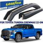 Rain Guards Vent Visors Shade For 2022-2026 Toyota Tundra Crewmax New. Price: $104.99.