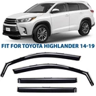 Side Window Deflectors Rain Guards For 2014-2019 Toyota Highlander New. Price: $69.29.