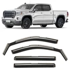 In-channel Incredibly Durable Rain Guards For Gmc Sierra 1500 2019-2026 Crew Cab New. Price: $125.98.