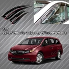 For Honda Odyssey 2011-2017 Window Visor Rain Sun Guards Vents Deflectors New. Price: $32.99.