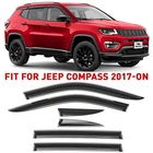 Side Window Deflectors Rain Guards For 2017-2026 Jeep Compass Shatterproof New. Price: $69.29.