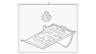Genuine Mazda Stone Deflector BJS7-51-PV0A New. Price: $9.80.