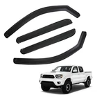 Rain Guards Vent Visors In-channel For 2005-2015 Toyota Tacoma Double Cab New. Price: $38.99.