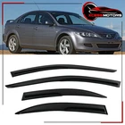 Fits 03-08 Mazda 6 Sedan Mugen Style Acrylic 4PCS Window Visors Vent Deflectors New. Price: $26.98.