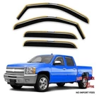 In-channel Window Rain Guards Fit For 2007-2013 Silverado/ Sierra Crew Cab New. Price: $65.51.