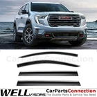 Wellvisors For 2024-2026 Gmc Acadia Rain Guards Window Chrome Trim New. Price: $103.99.