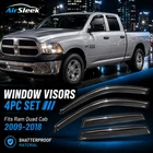 Ram 1500 2500 3500 Quad Cab 09-18 Window Visors Rain Guards 4PC Airsleek New. Price: $35.45.