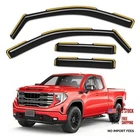 In-channel Window Rain Guards Fit For 2019-2026 SILVERADO1500 Double Cab New. Price: $79.99.