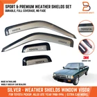 Silver Window Visor Rain Guard Deflector Fits Toyota Pickup 89-95 Xtra Cab 4PC New. Price: $105.00.