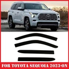 Smoke Tinted Window Visors Deflectors Rain Guards For Toyota Sequoia 2023-2025 New. Price: $60.99.