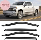 Window Rain Guards For 2019-2025 Chevy Silverado/gmc Sierra 1500 Crew Cab, Out-c New. Price: $58.41.
