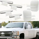 2007-2013 Chevy Silverado Door Handle Covers+tow Mirrors WA8624 Olympic White New. Price: $125.84.