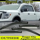 For 2016-2024 Nissan Titan/xd Crew Cab Smoke Door Vent Window Visor Rain Guards New. Price: $33.01.
