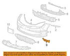 Chrysler Oem 2017-2023 Pacifica Right Front Bumper Deflector Spat 68305244AA Nip New. Price: $12.60.