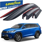 Sun Rain Visors Wind Guards For 2014-2019 Toyota Highlander Shatterproof New. Price: $109.99.