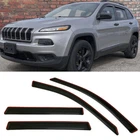 In-channel Smoke Window Visors Sun Vent Rain Guard Fit 2014-2021 Jeep Cherokee New. Price: $31.99.
