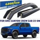 Rain Guards Vent Visors Shade For 2023-2026 Gmc Canyon Crew Cab New. Price: $104.99.