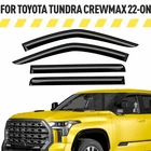 Rain Guards Vent Visors Shade For 2022-2026 Toyota Tundra Crewmax New. Price: $47.24.