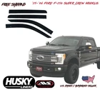 2015-2026 Ford F-150 Super Crew Low Profile Window Vent Visors Rain Guard Husky New. Price: $116.01.