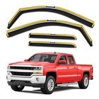 In-channel Window Rain Guards Fit For 2014-2018 Silverado/gmc Sierra Double Cab New. Price: $73.99.