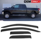 Fits 07-21 Toyota Tundra Double Cab Acrylic Slim Window Visors Rain Guard 4PCS New. Price: $28.87.