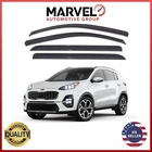 For Kia Sportage 2017-2022 Black Window Vent Visor Rain Guards Deflectors New. Price: $28.90.