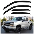 For 00-07 Silverado/sierra Crew Cab Window Visor Rain Vent Shade Guard Deflector New. Price: $30.05.