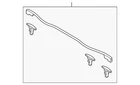 Genuine Mazda Hood Seal BHN9-56-750 New. Price: $9.00.